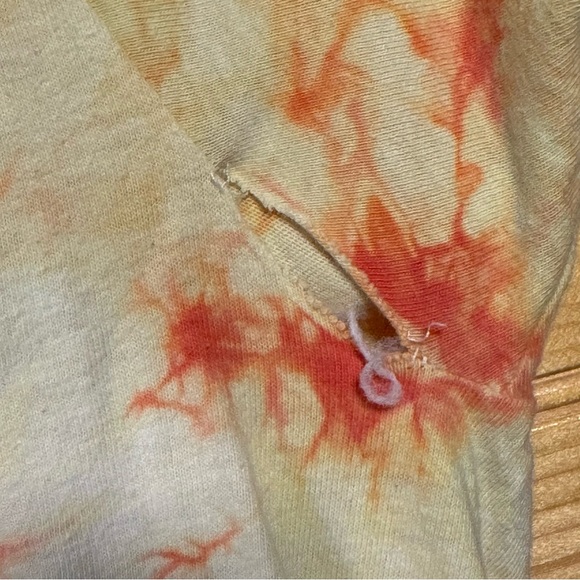 Grateful Dead Vintage 1987 “Blues for Allah” Orange and White Tie Dye Tee Size L - Picture 5 of 7